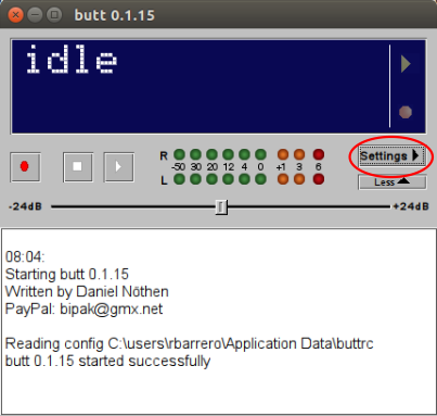 Configuración Radio Streaming con Butt Encoder